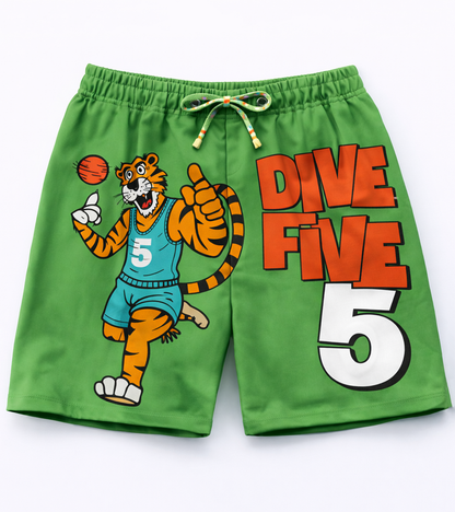 All-Star Tiger Basketball Printed kids Co ord Set