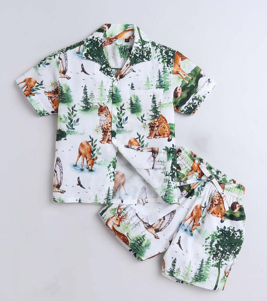 Animal Park Printed Boys Co ord Set