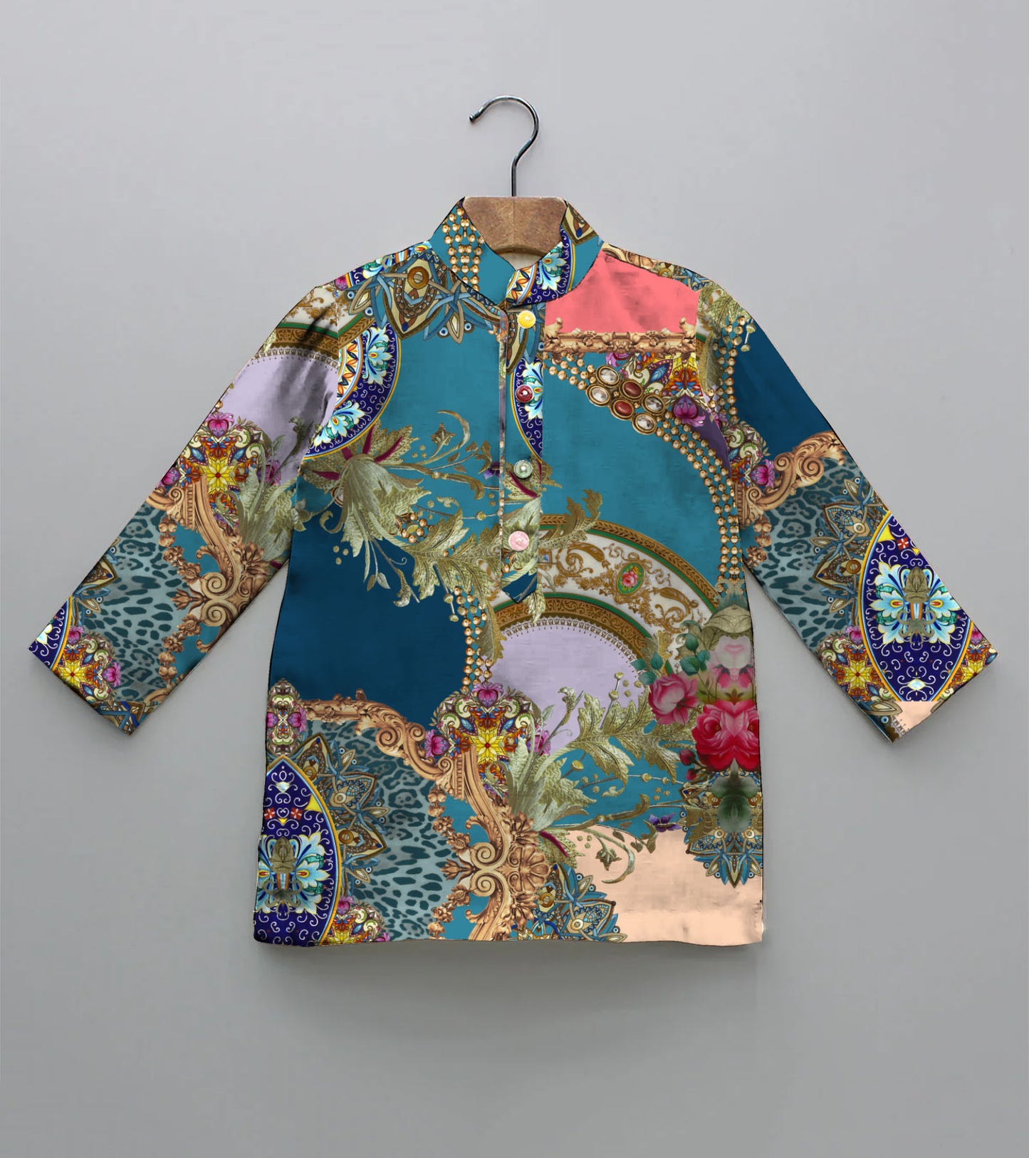 Aromatic Design Printed Pure Cotton Kurta And Pyjama