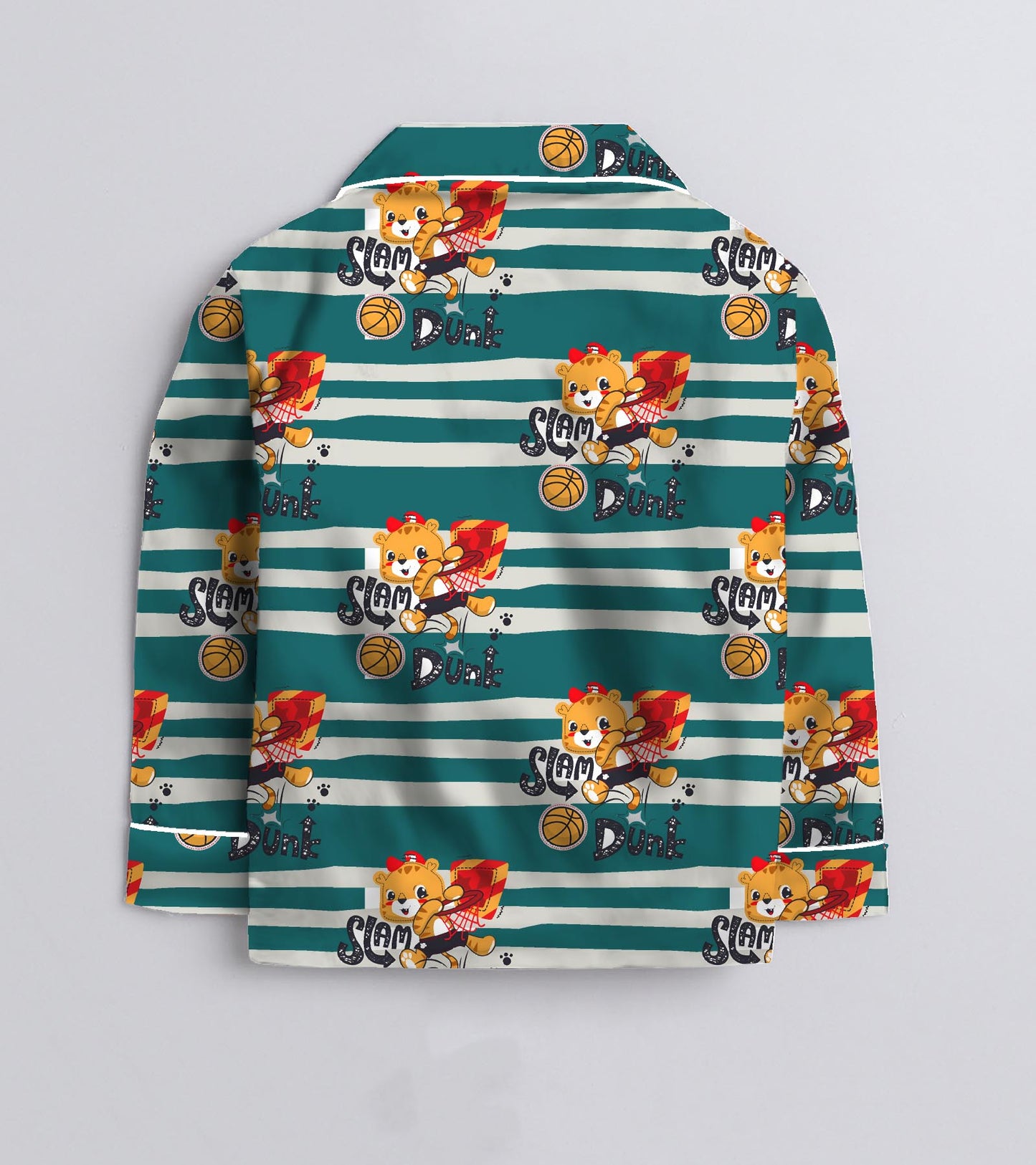 Basket Ball Play Pure Cotton Printed Nightsuit Set