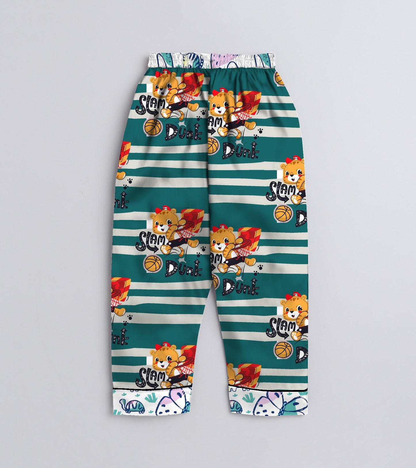 Basket Ball Play Pure Cotton Printed Nightsuit Set