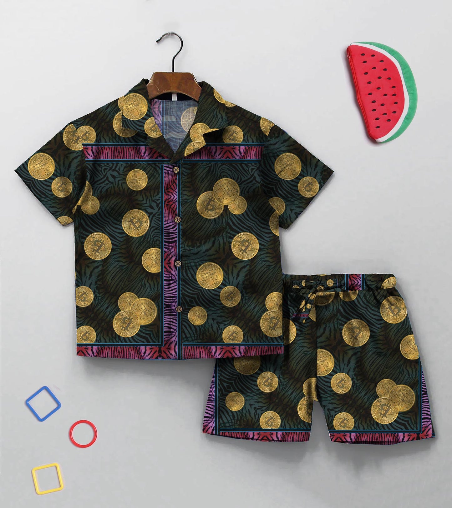 Bcoin Printed Boys Co ord Set