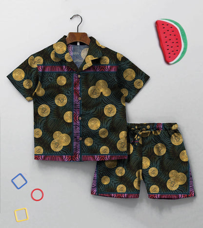 Bcoin Printed Boys Co ord Set