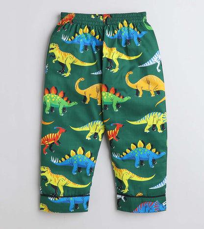 Big Dinosaur Night Suit Set Half Sleeve