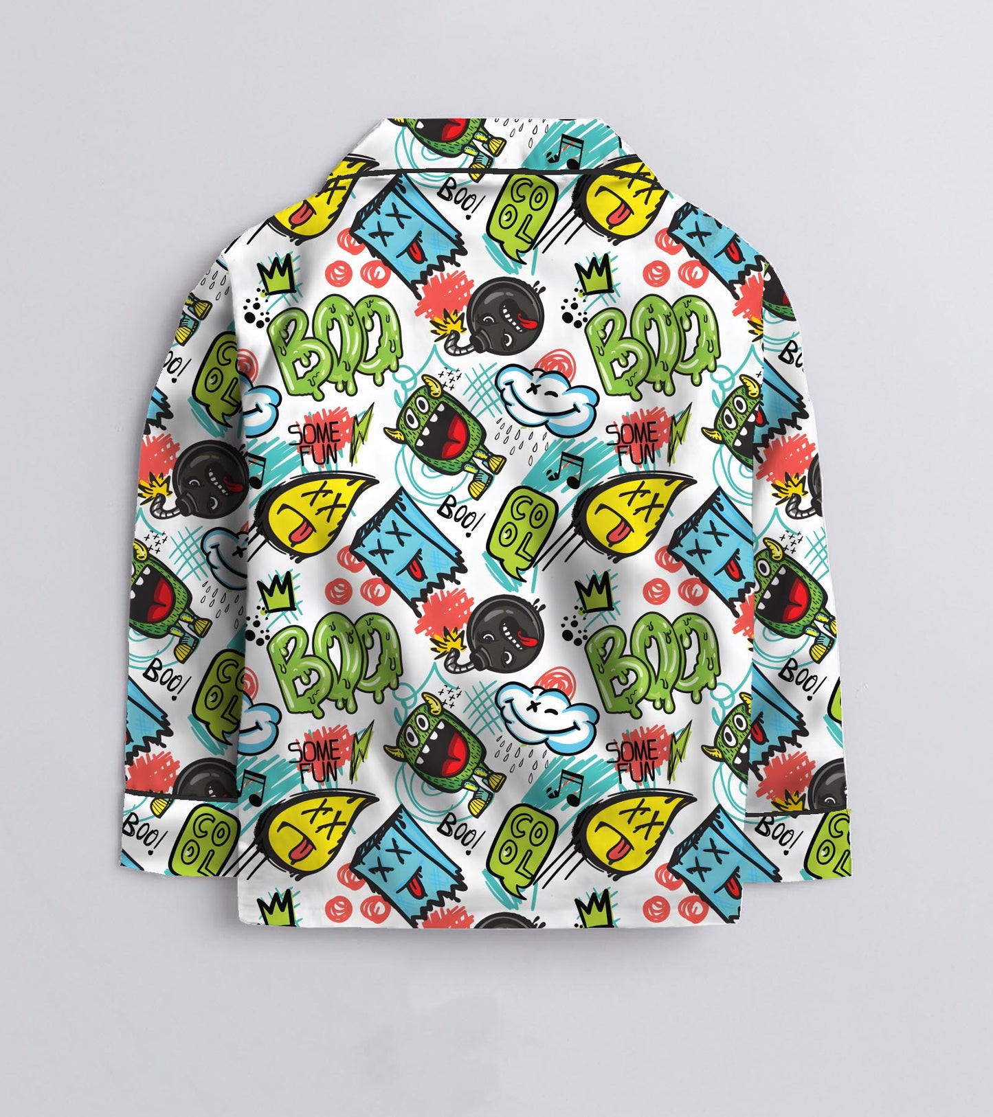 Boo Printed Nightsuit Set