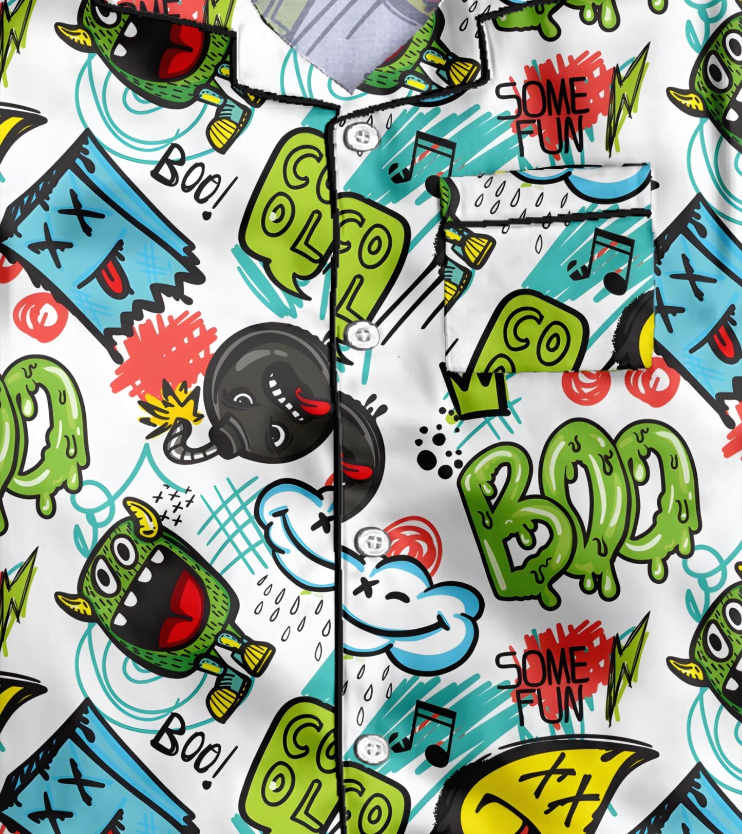 Boo Printed Nightsuit Set