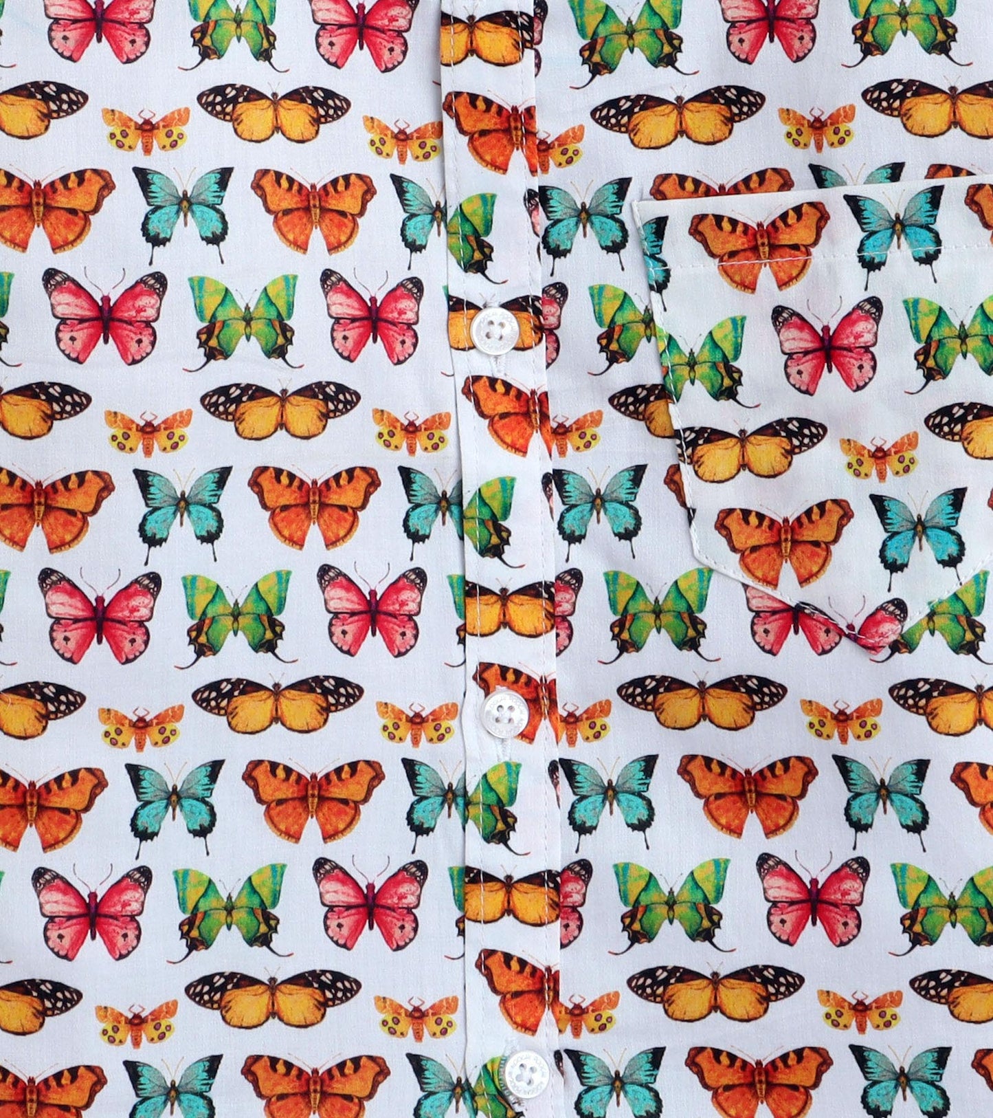 Butterfly Printed Boys Full Sleeve Shirt