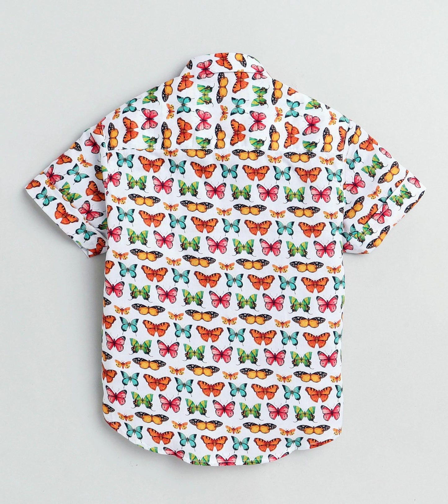 Butterfly Printed Boys Half Shirt