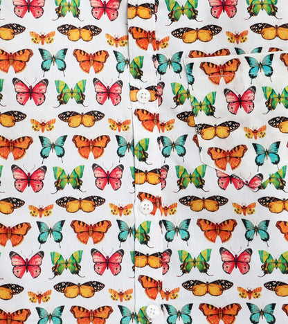 Butterfly Printed Boys Half Shirt