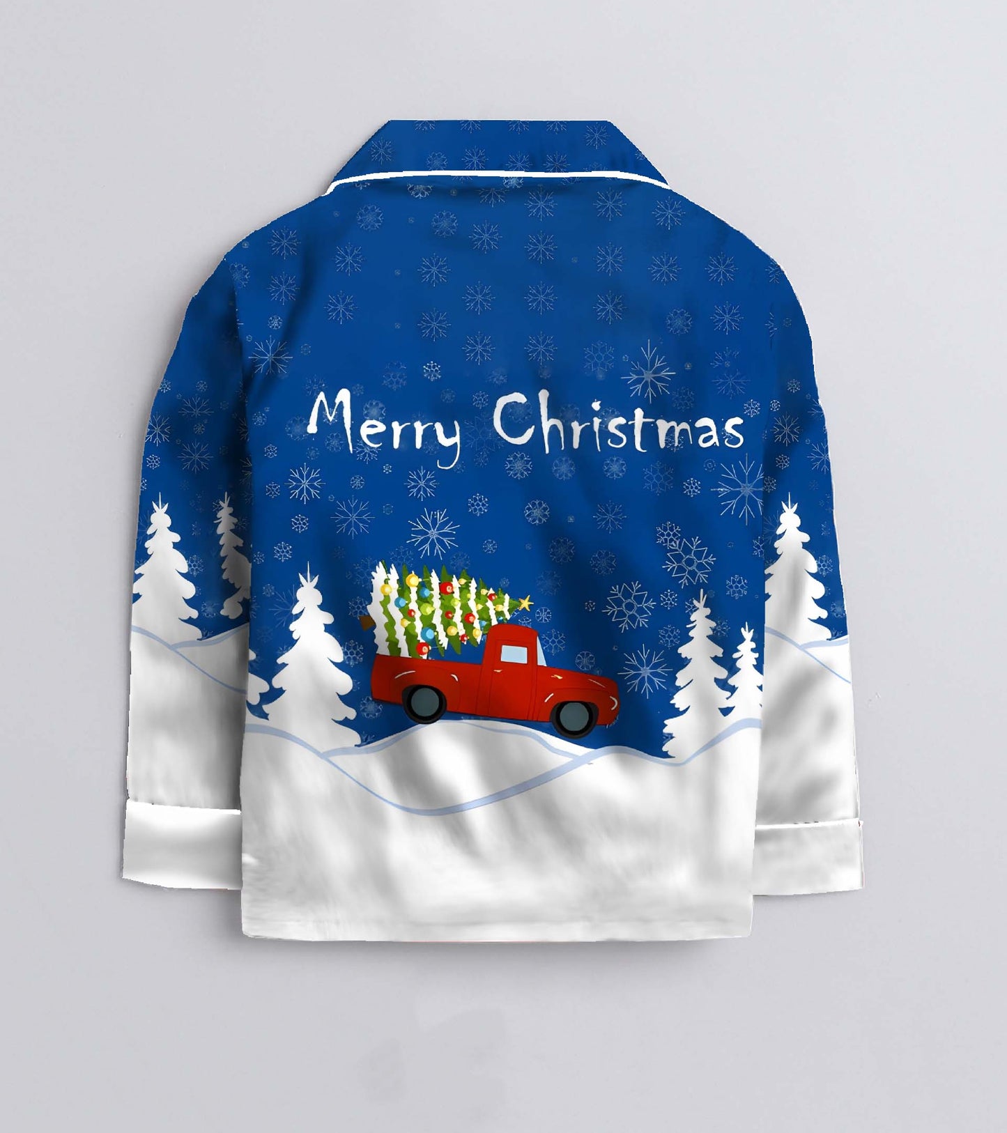 Christmas Gift Pure Cotton Christmas Printed Nightsuit Set