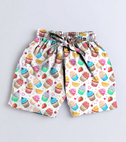 CupCake Printed Boys Co ord Set