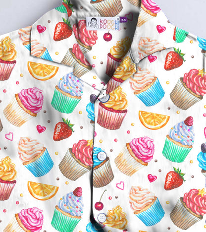 CupCake Printed Boys Co ord Set