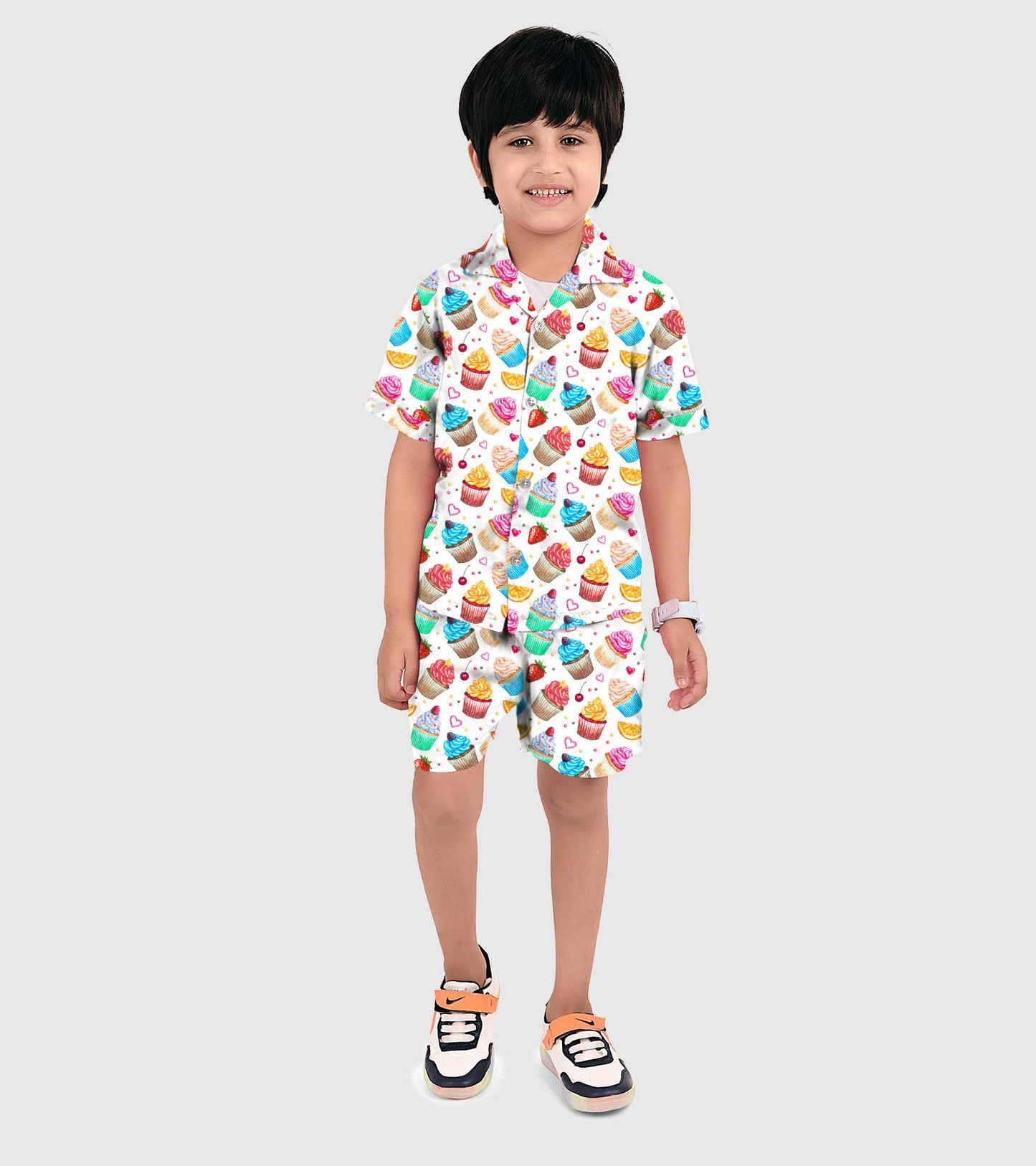 CupCake Printed Boys Co ord Set