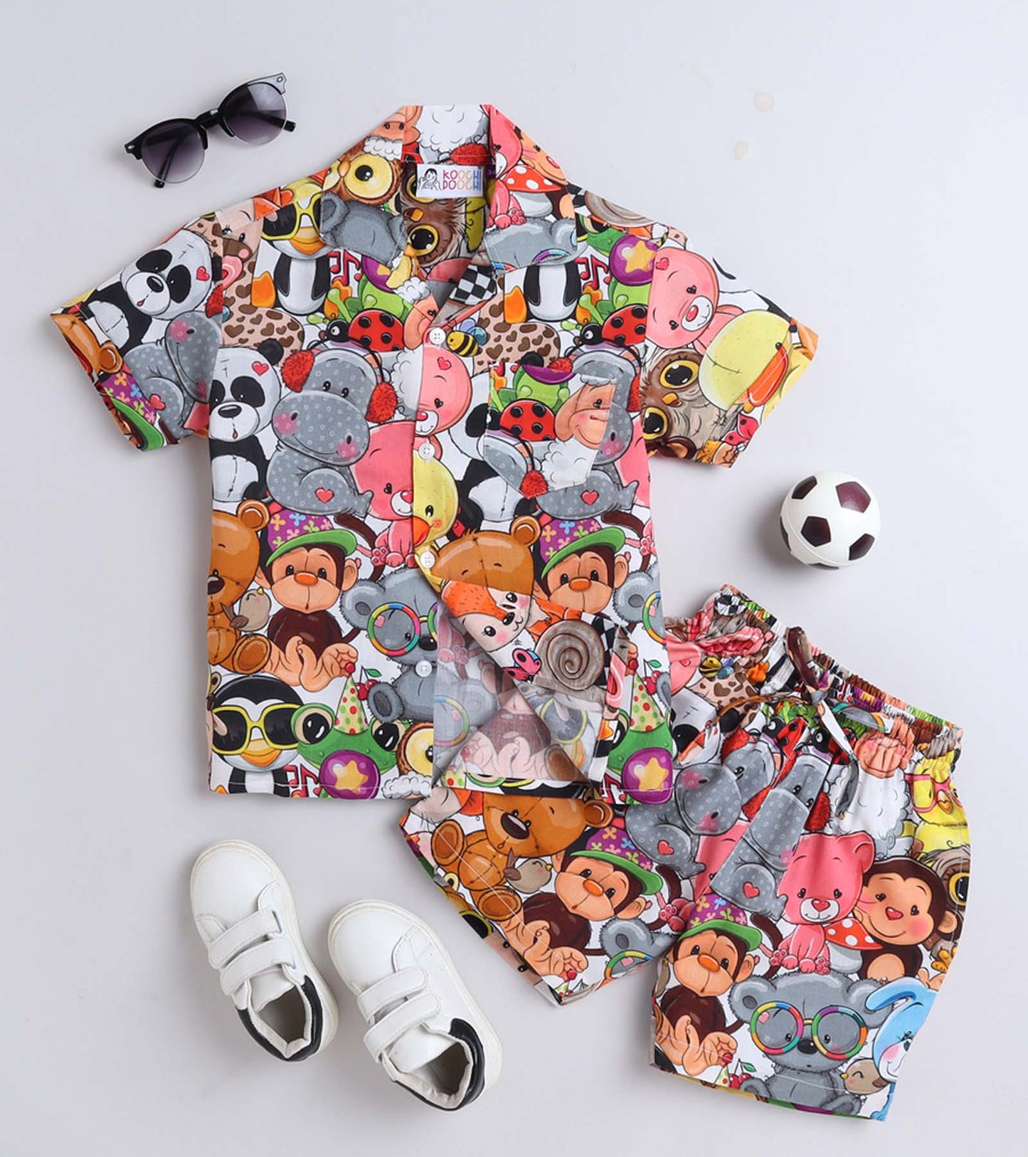 Cutie Dolls Printed Boys Co ord Set