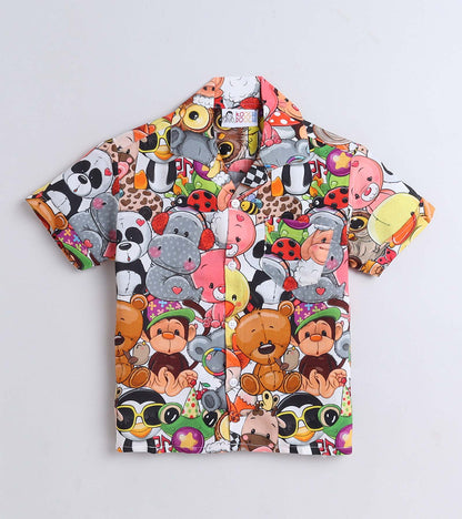 Cutie Dolls Printed Boys Co ord Set