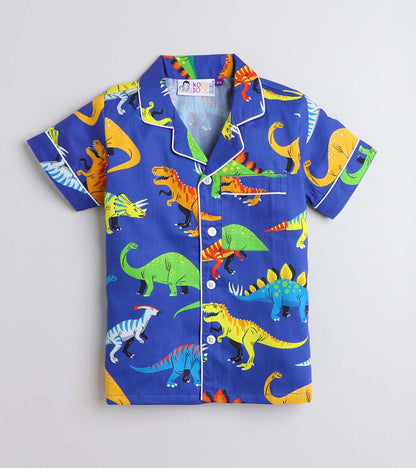 Dinosaur Night Suit Set Half Sleeve