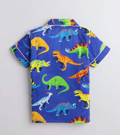 Dinosaur Night Suit Set Half Sleeve