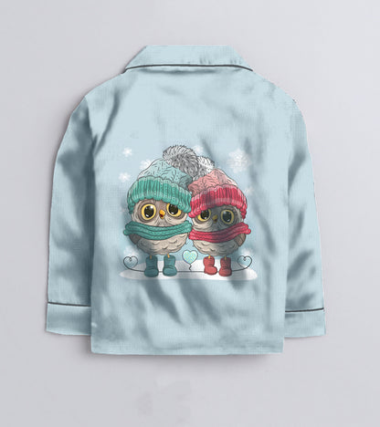 Doll Printed Girls Pure Cotton Nightsuit Set