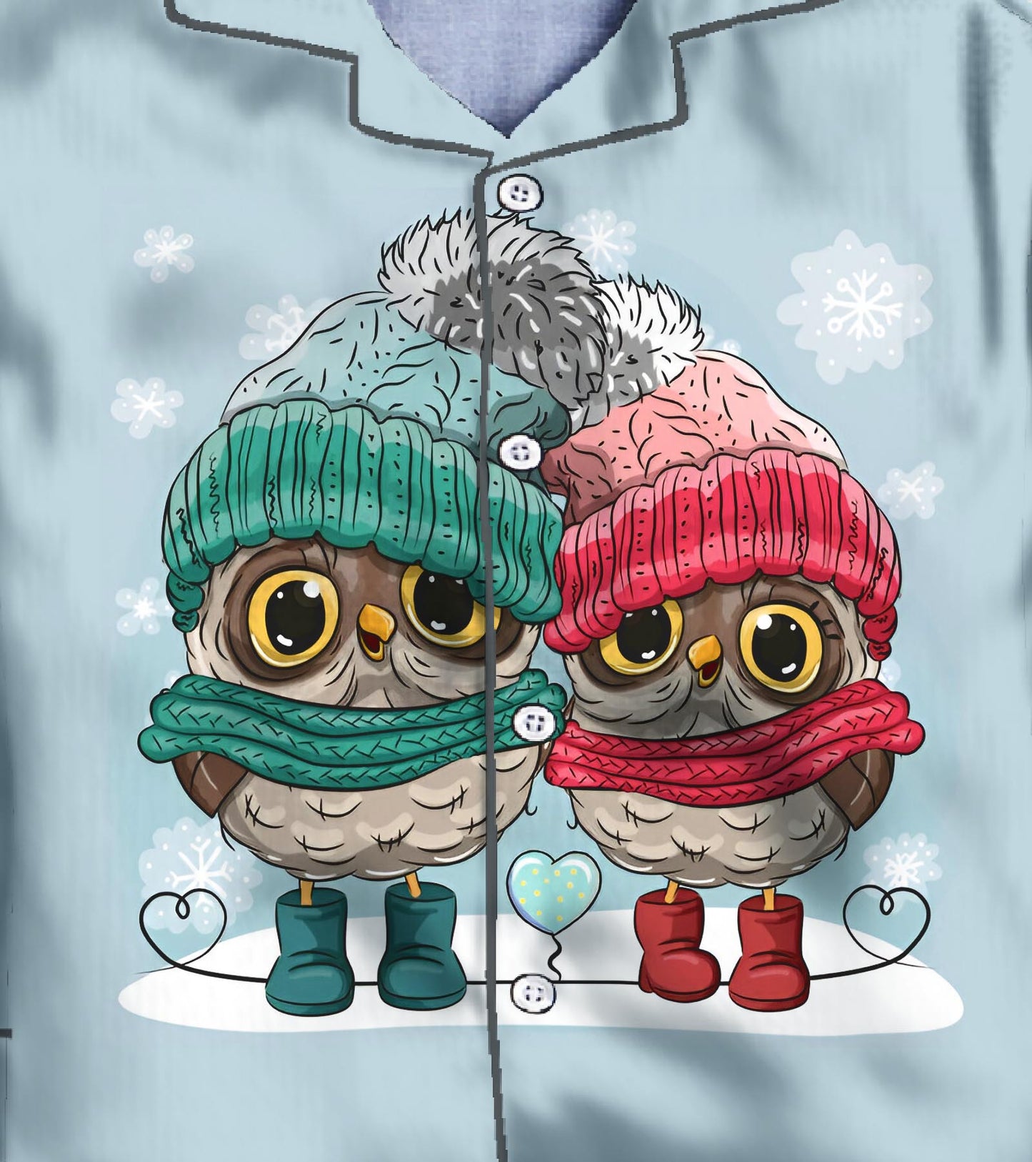 Doll Printed Girls Pure Cotton Nightsuit Set