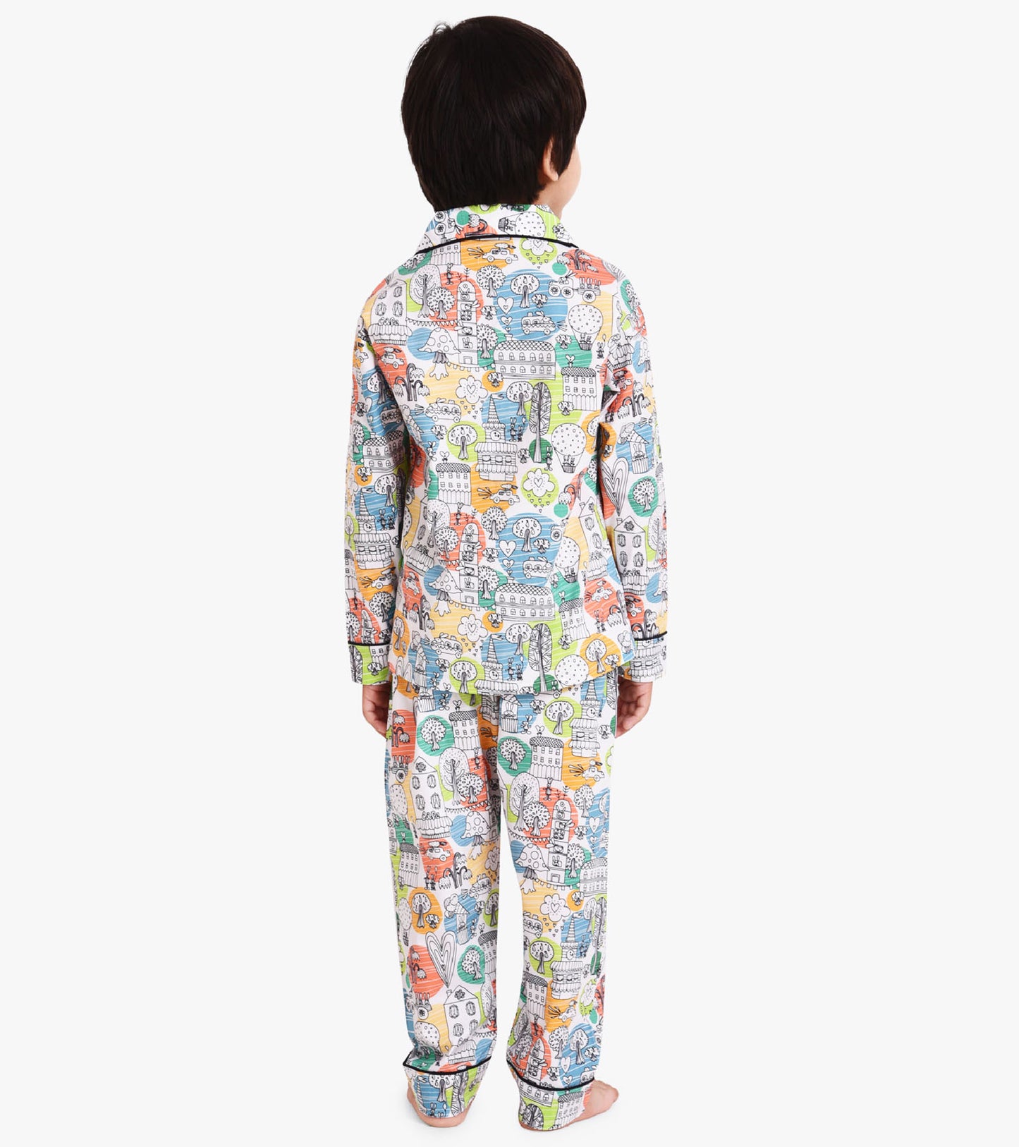 Dooodling Art Printed Nightsuit Set