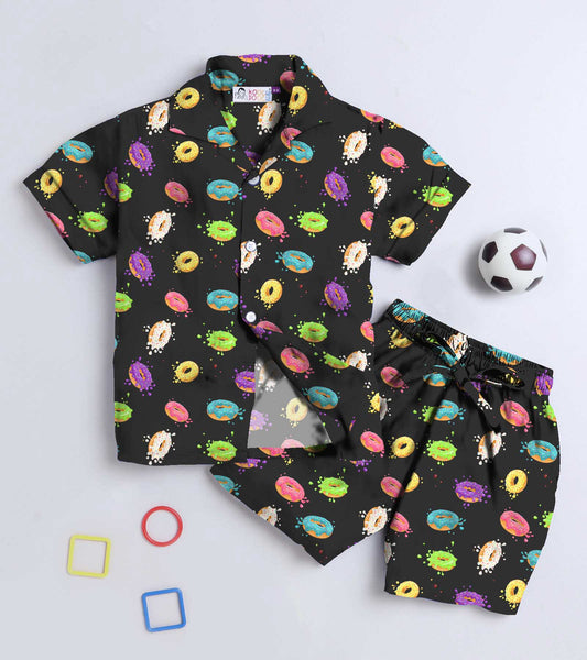 Doughnut Printed Boys Co ord Set