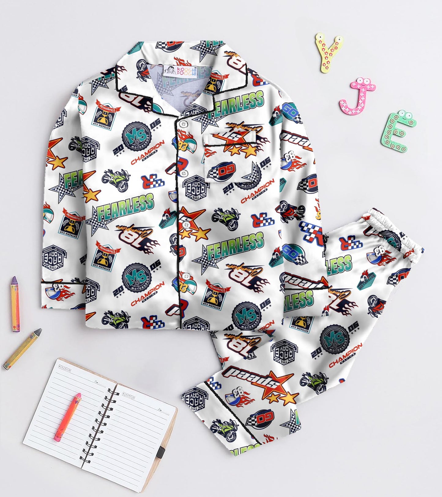 Fearless Printed Nightsuit Set