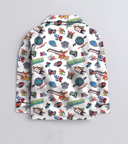 Fearless Printed Nightsuit Set