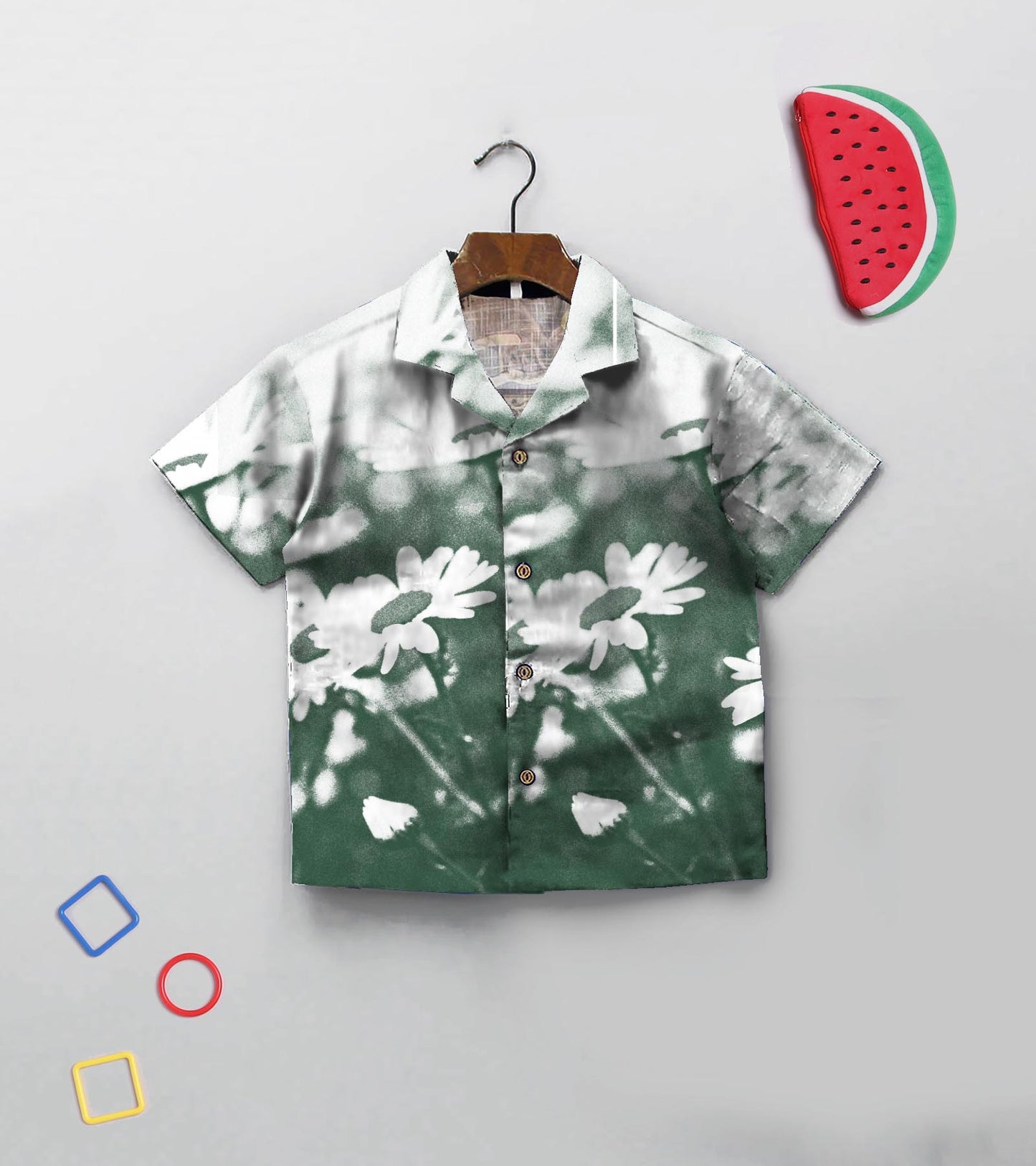 Floral Placement Printed Boys Co ord Set