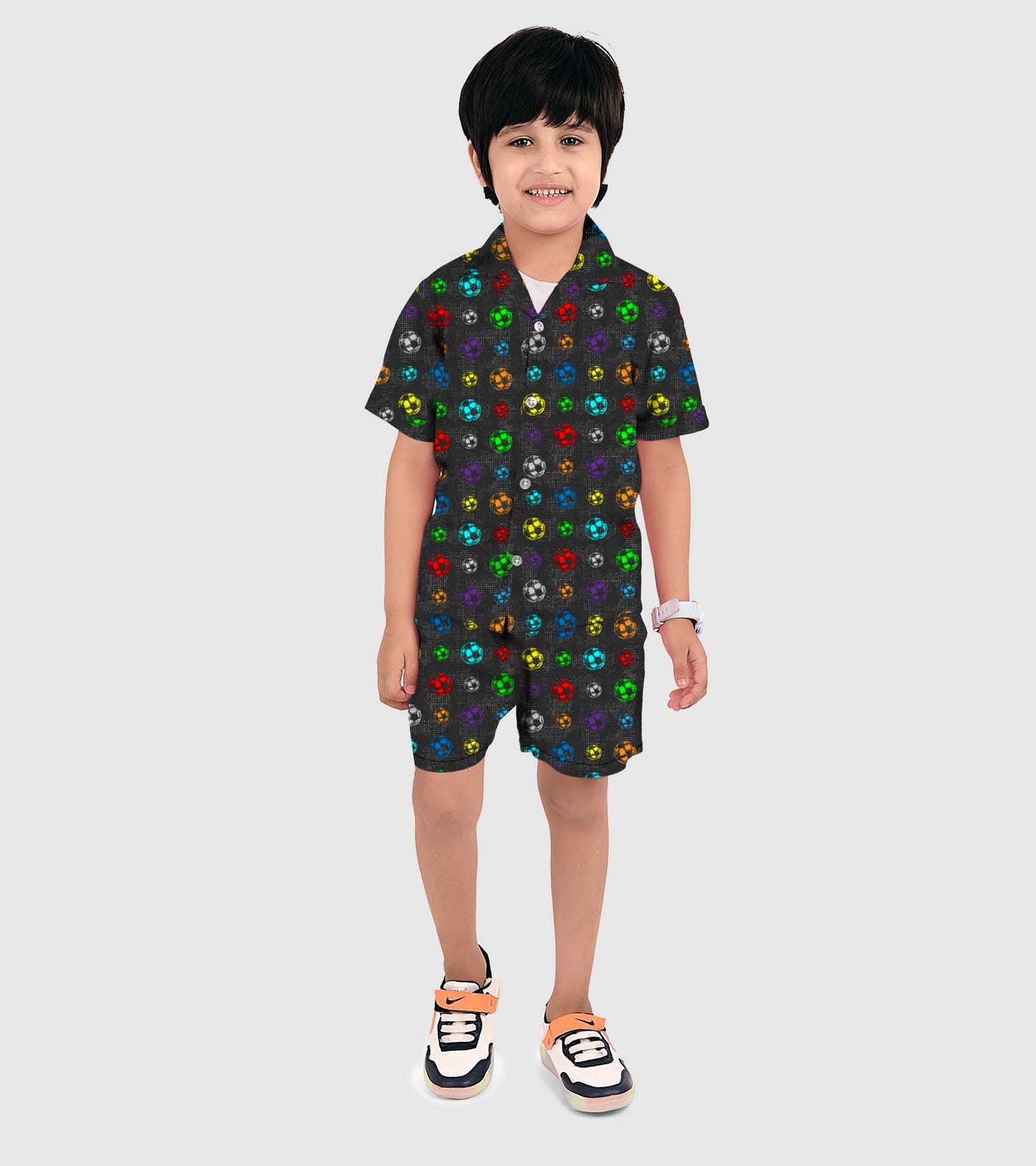 Football Printed Boys Co ord Set