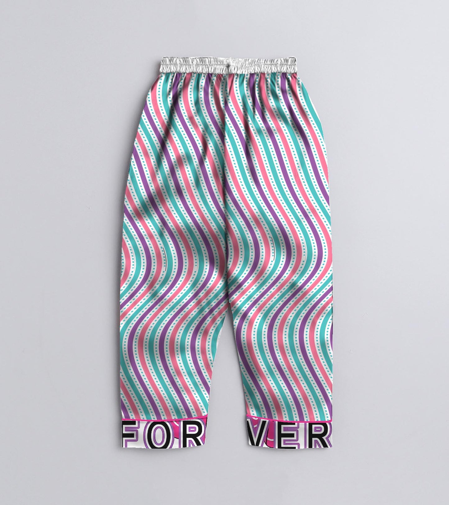 Forever Printed Girls Pure Cotton Nightsuit Set