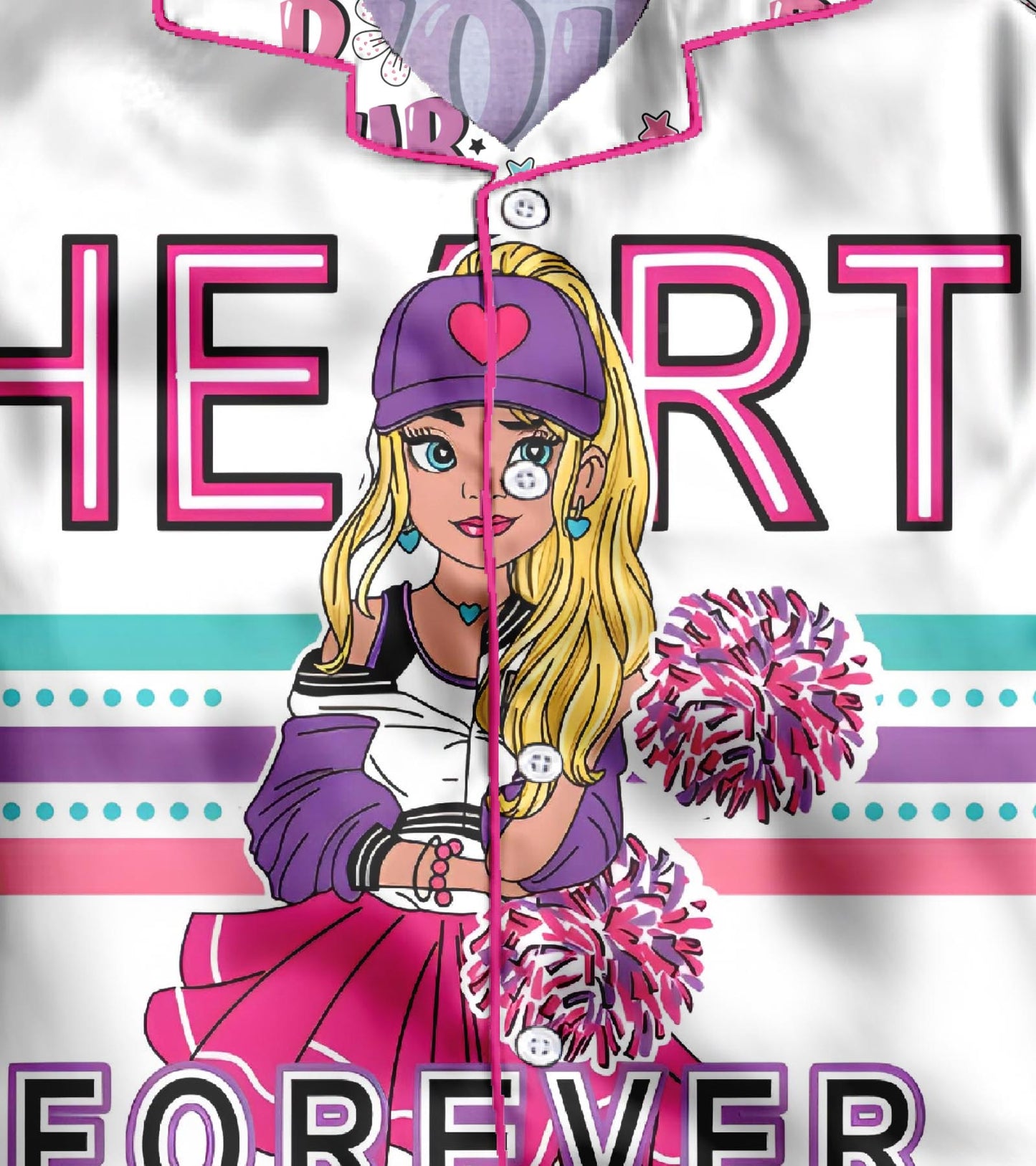 Forever Printed Girls Pure Cotton Nightsuit Set