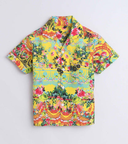 French Sunshine Printed Boys Co ord Set