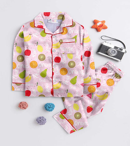 Fruits Printed Nightsuit Set