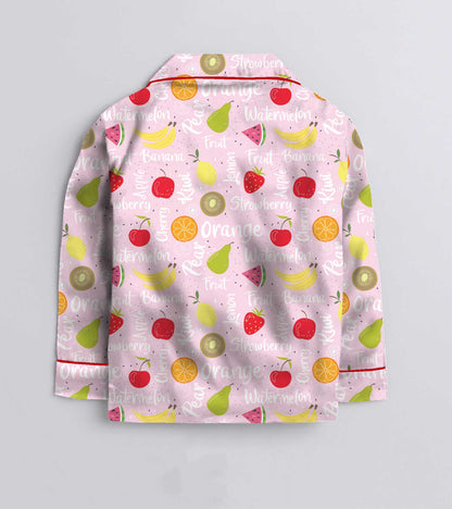 Fruits Printed Nightsuit Set