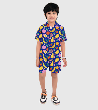 Fruits Printed Boys Co ord Set