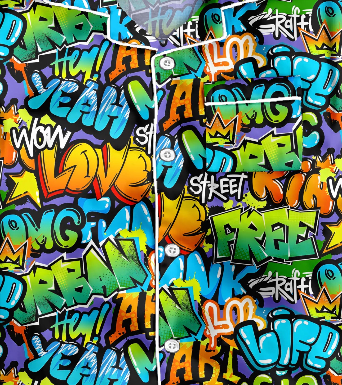 Fun Writting Cotton Printed Nightsuit Set