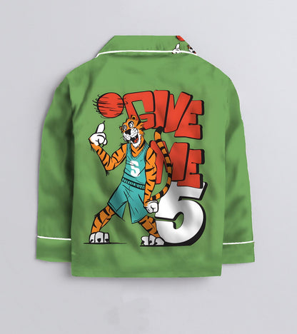 GiveUP Pure Cotton Printed Nightsuit Set