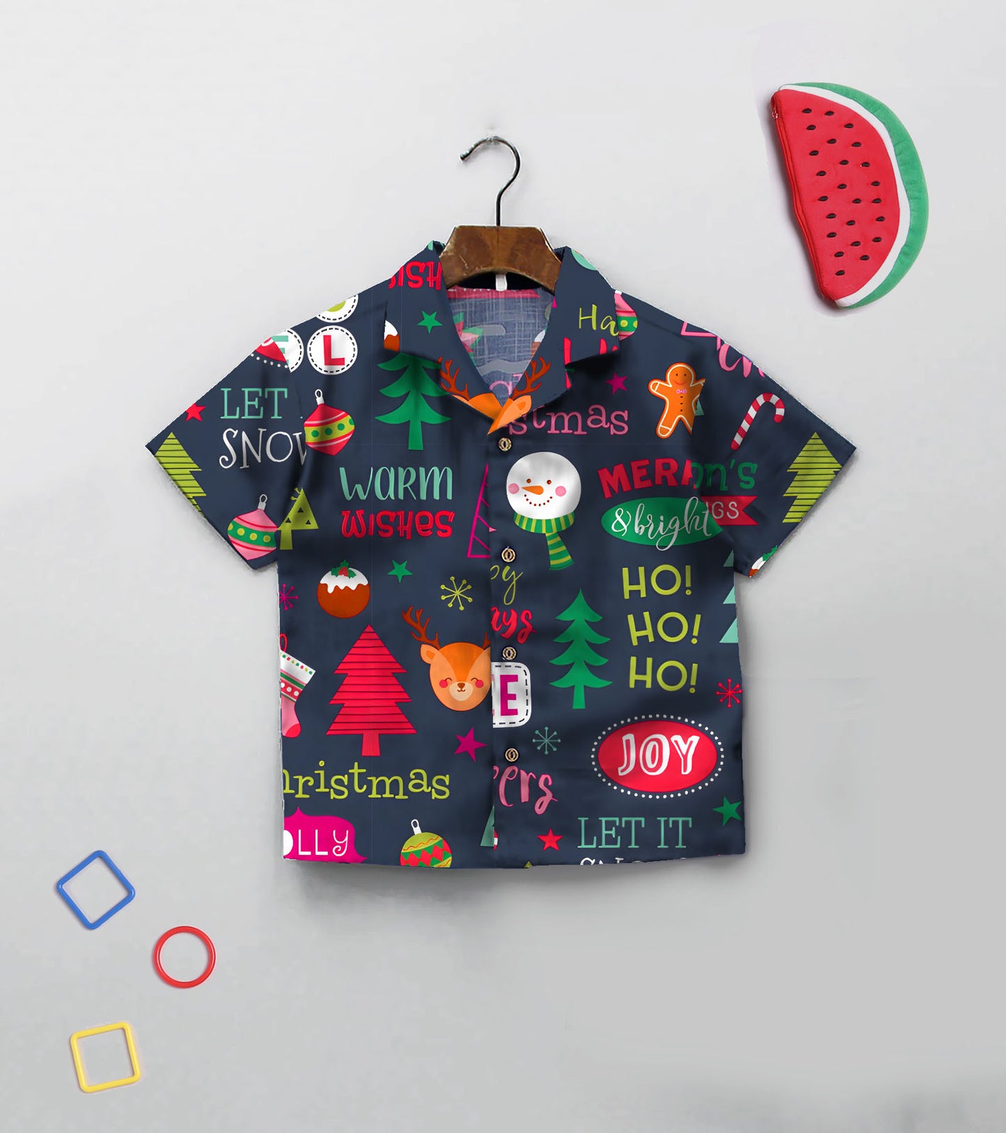 Ho Ho Ho Christmas Printed Boys Co ord Set
