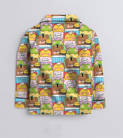 Honey Love  Cotton Printed Nightsuit Set