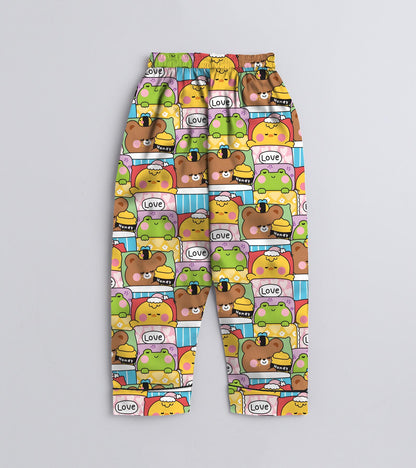 Honey Love  Cotton Printed Nightsuit Set