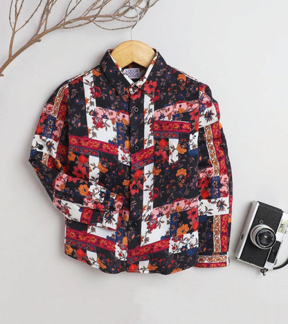 BLK  Printed Full Sleeve Shirt