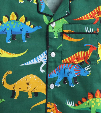 Big Dinosaur Night Suit Set Half Sleeve