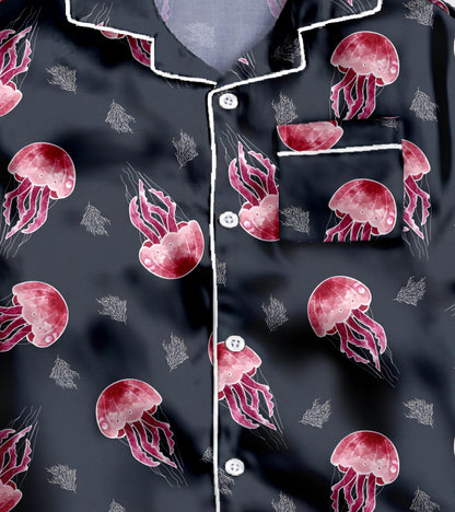 Jellyfish Pure Cotton Printed Nightsuit Set