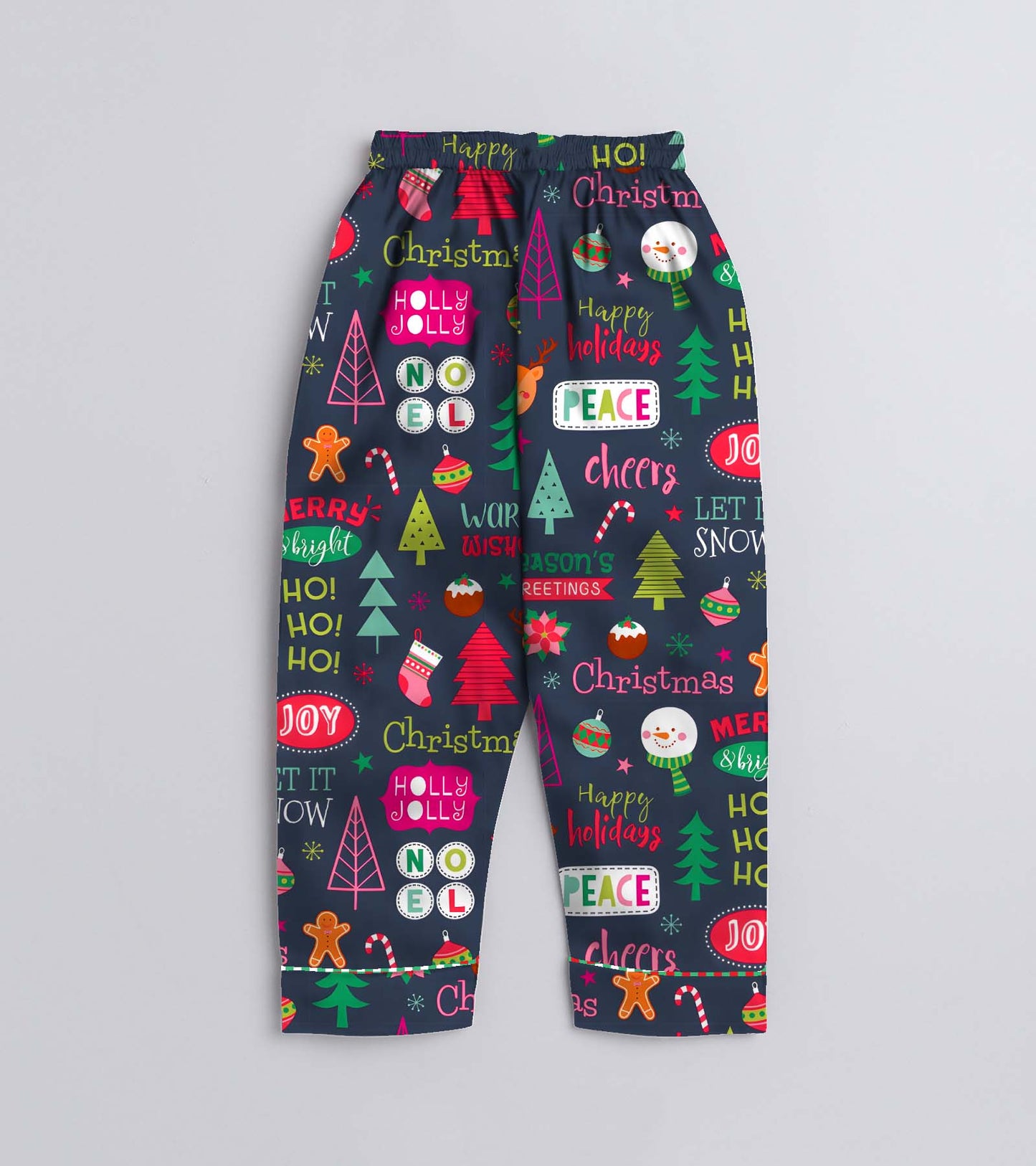 Joy Pure Cotton Christmas Printed Nightsuit Set