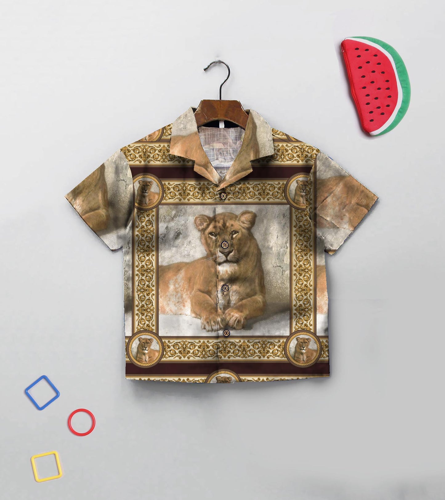 Lion Printed Boys Co ord Set