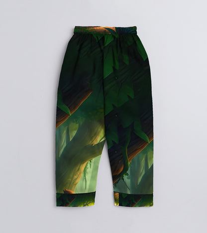 Lion Pure Cotton Printed Nightsuit Set