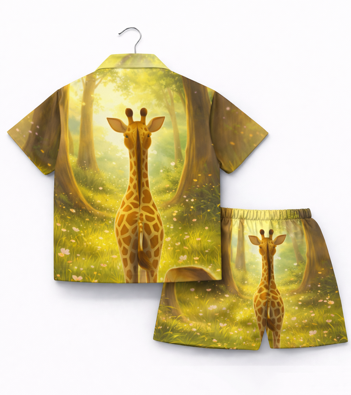 Little Safari Explorer Giraffe Printed kids Co ord Set