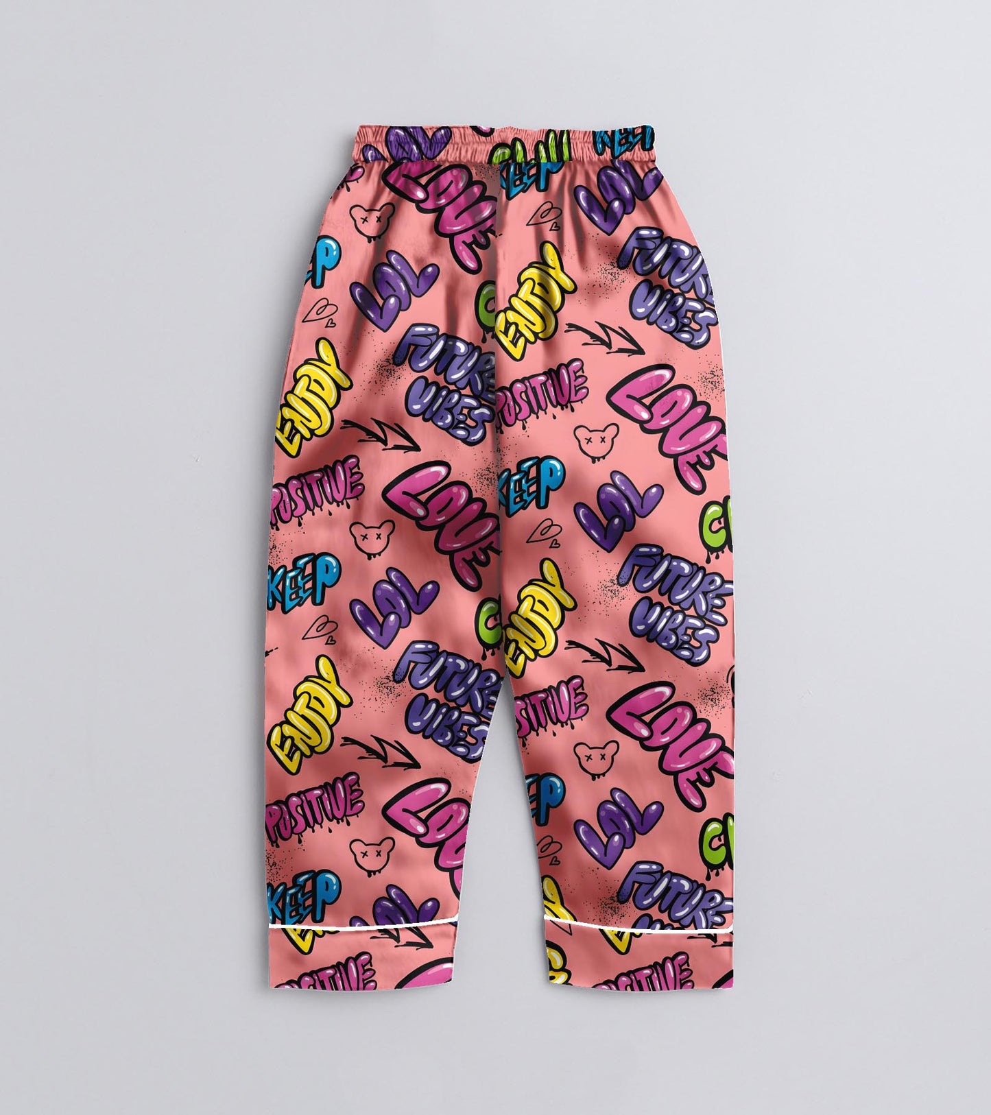 Love Chill Printed Girls Pure Cotton Nightsuit Set