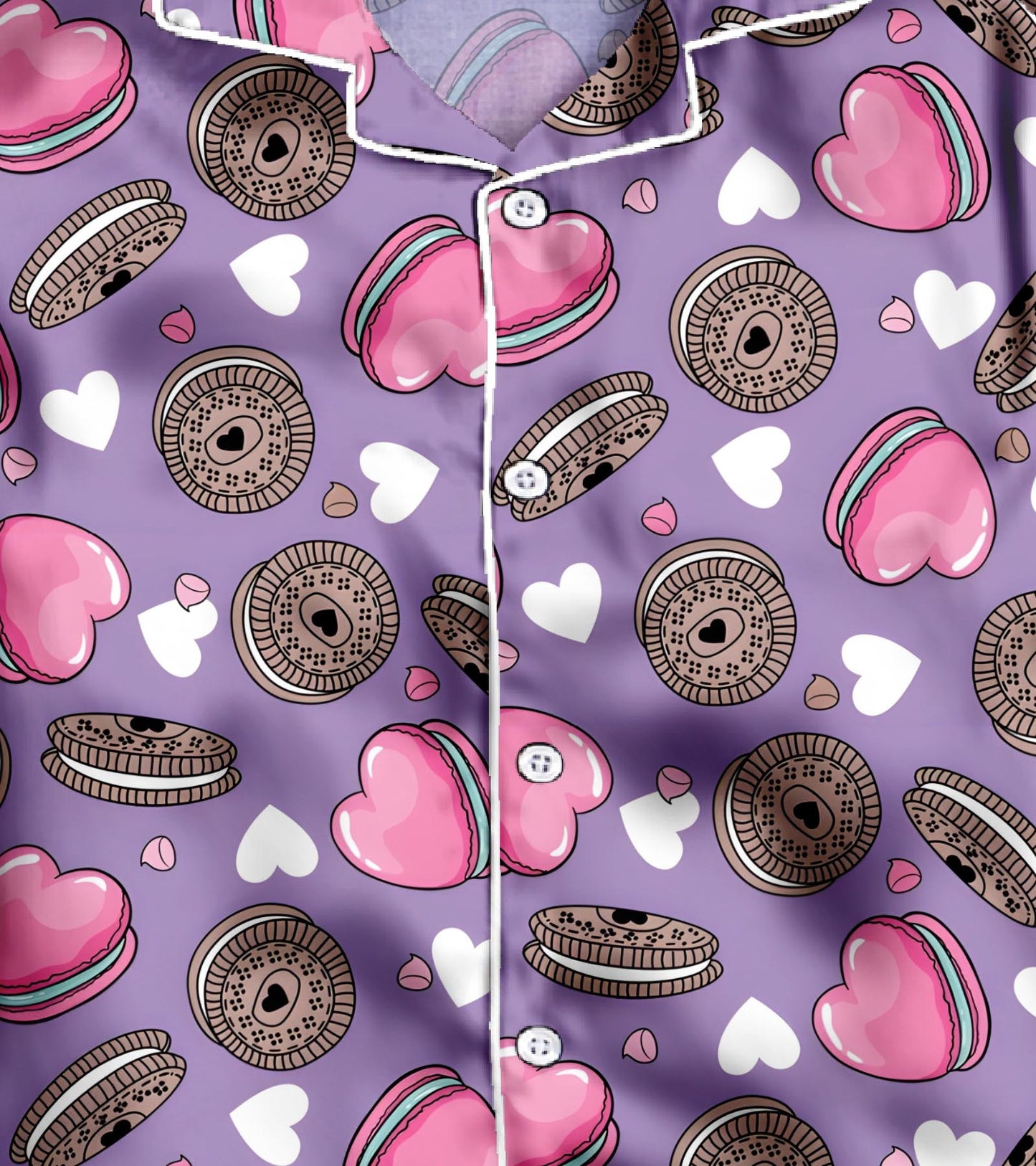 Love Oreo Girls Pure Cotton Nightsuit Set