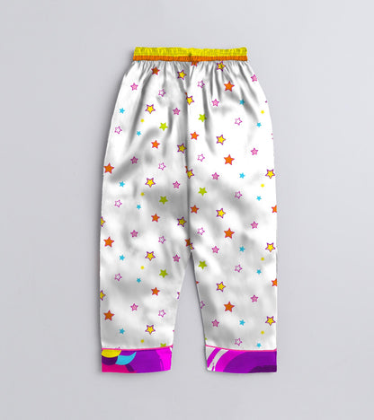 Magic Printed Girls Pure Cotton Nightsuit Set